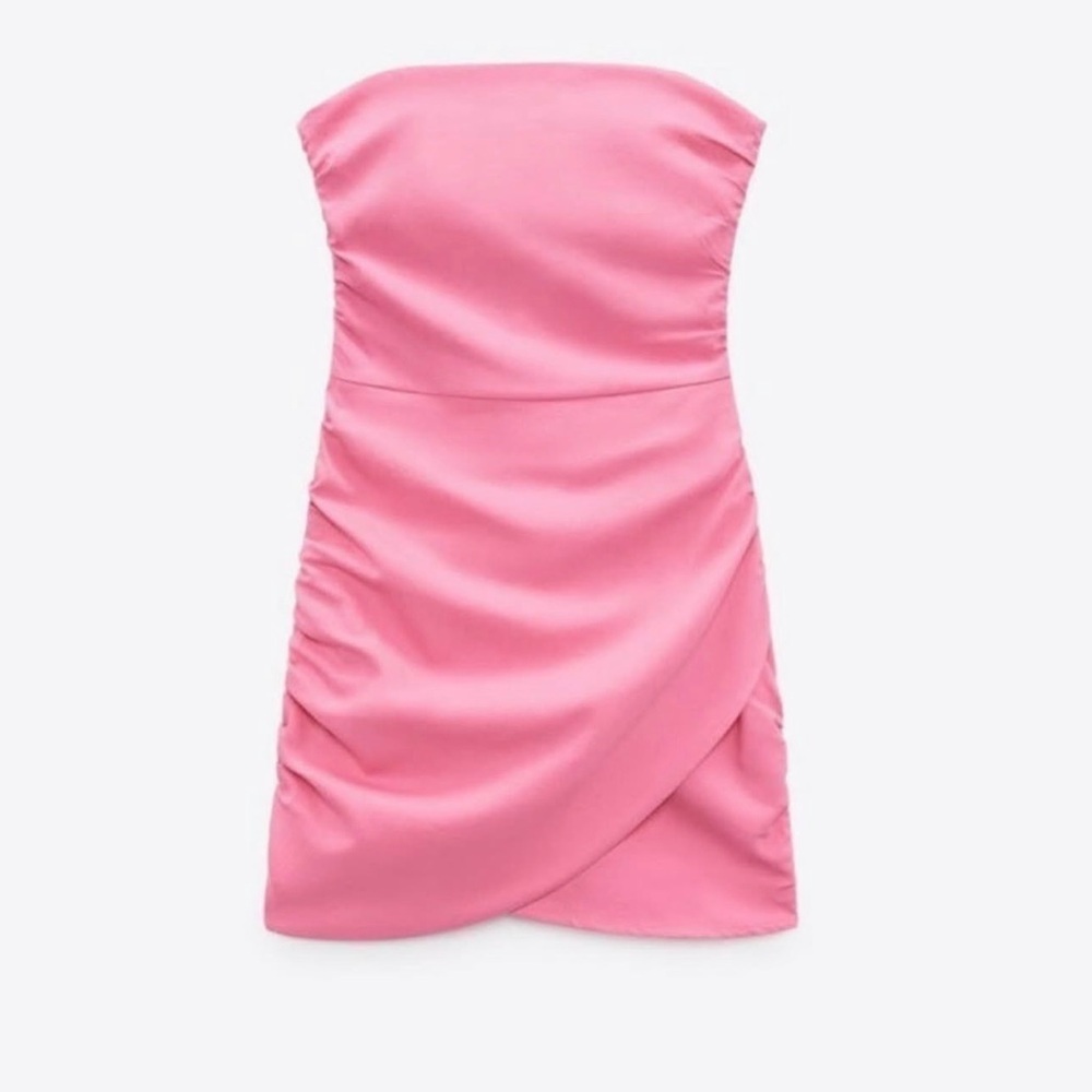 Zara strapless mini dress